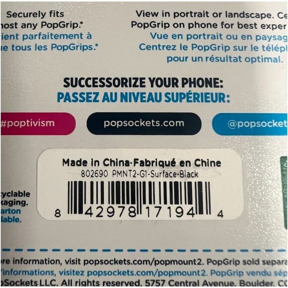 PopSockets PopGrip and PopMount Cell Set for Phones 2Pk - Picture 4 of 7